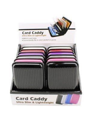 Wholesale Card Caddy Ultra Slim & Lightweight - Assorted Colours 
