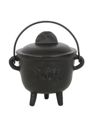 Wholesale Cast Iron Cauldron with Triple Moon 11cm 