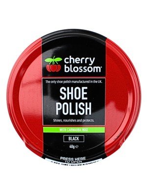 Wholesale Cherry Blossom Shoe Polish 40g - Black