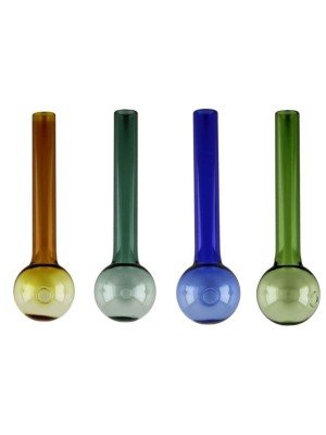 Wholesale Coloured Glass Pipe - Assorted (10cm)