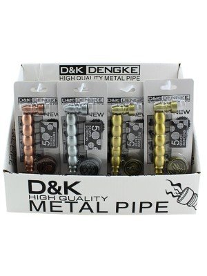 Wholesale D&K Gold, Silver & Rose Gold Metal Pipe 3pcs Set - Assorted 