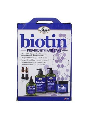 Wholesale Difeel Biotin Pro-Growth Hair Care 4pc Dulux Kit 