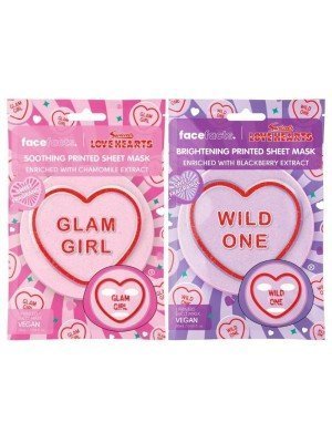 Wholesale Face Facts Wild One & Glam Girl Printed Sheet Masks 