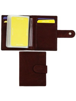Wholesale Florentino Genuine Leather Credit Card Holder - Brown