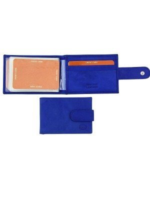 Wholesale Florentino Genuine Leather Credit Card Holder Wallet - Blue