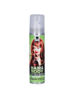 Wholesale Hair & Body Glitter Spray - Green