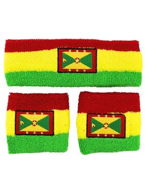 Wholesale Head & Wrist Sweatbands - Grenada