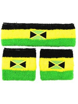 Wholesale Head & Wrist Sweatbands - Jamaica