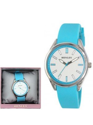 Wholesale Ladies Henley Silicone Strap Sports Watch - Blue