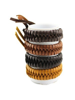 Wholesale Leather Bracelet - Assorted (6 Pieces)