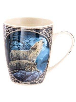 Wholesale Lisa Parker Howling Wolf Porcelain Mug