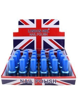 Wholesale London Girl Nail Polish Blue Tray