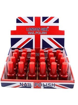 Wholesale London Girl Nail Polish Red Tray