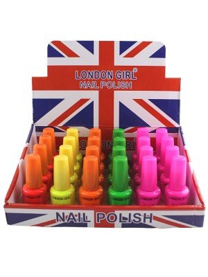 Wholesale London Girl Nail Polish (Tray 08) - Assorted Colours 