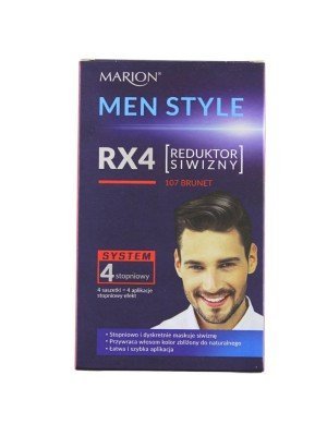 Wholesale Marion Men Style 4 Steps Grey Hair Reducer - 107 Deep Brown 