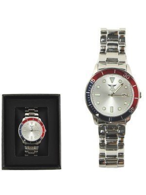 Wholesale Men's NY London Metal Bracelet Watch - Silver 