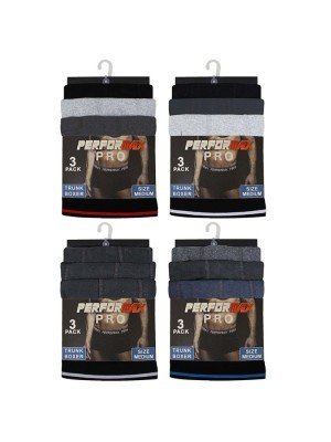 Wholesale Men's Trunk Boxers (3 Pack)