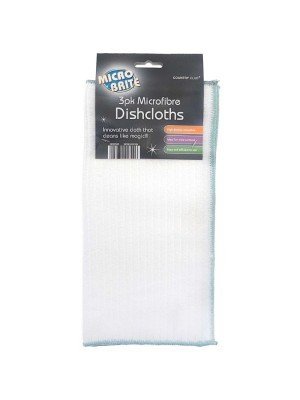 Wholesale Micro Brite Microfibre Dishcloths (3 Pack)