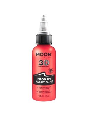 Wholesale Moon Glow 3D Neon UV Fabric Paint - Red 