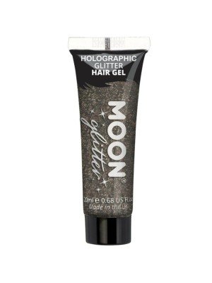 Wholesale Moon Holographic Glitter Hair Gel - Black  