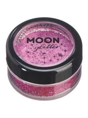 Wholesale Moon Classic Fine Glitter Shaker - Pink 