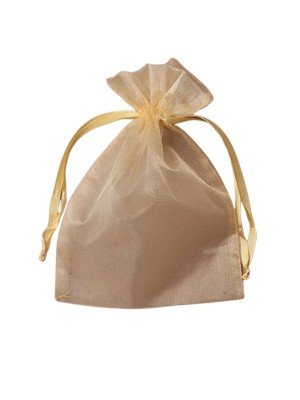 Wholesale Organza Gift Bag - Light Gold(22x15cm)