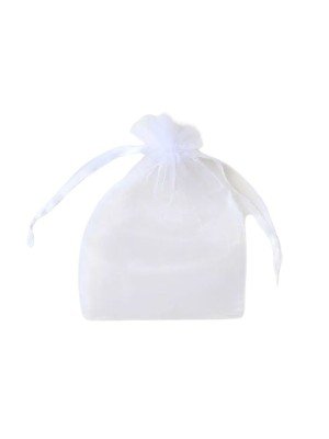 Wholesale Organza Gift Bag - White (22x15cm)