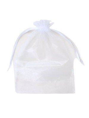 Wholesale Organza Gift Bag - White (30x21cm)