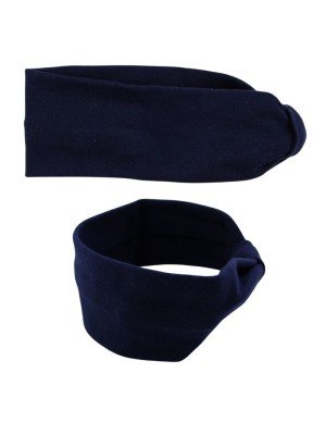 Plain Navy Fabric Headband (18.5 x 6.5cm)