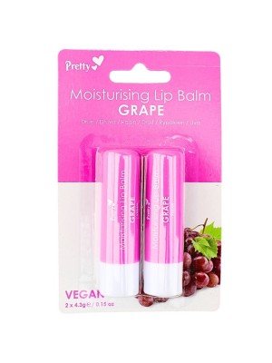 Wholesale Pretty Moisturising Lip Balm - Grape