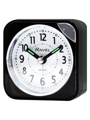 Wholesale Ravel Quartz Alarm Clock - Black