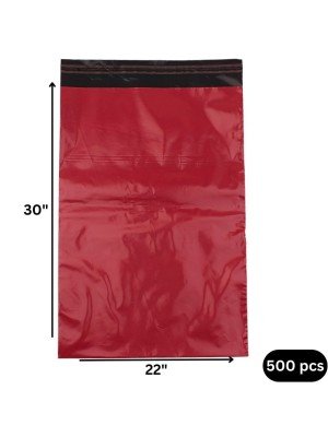 Wholesale Red Polythene 60mu Peel & Seal Mailing Bags