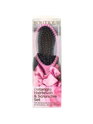 Wholesale Royal Cosmetics Boutique Detangle Hairbrush & Scrunchie Set