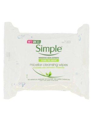 Wholesale Simple Kind To Skin Micellar Cleansing Wipes 