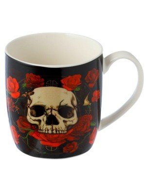 Wholesale Skulls and Roses Infuser Mug Set with Lid