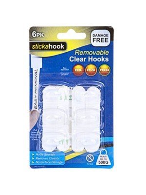 Wholesale Stickahook Self Adhesive Removable Clear Hooks