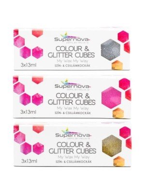Wholesale Supernova Colour & Glitter Cubes - Glitter Assortment 