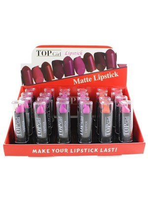 Wholesale Top Girl Matte Lipsticks - Assorted (Tray A) 