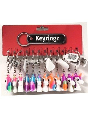 Wholesale Unicorn Keyrings - Assorted 