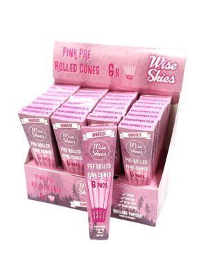 Wholesale Wise Skies King Size Pink Cones (Pack of 6)