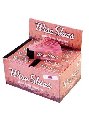 Wholesale Wise Skies Natural Organic  Tips - Perforated (Pink)