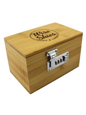 Wholesale Wise Skies Wooden Storage Box With Security Lock