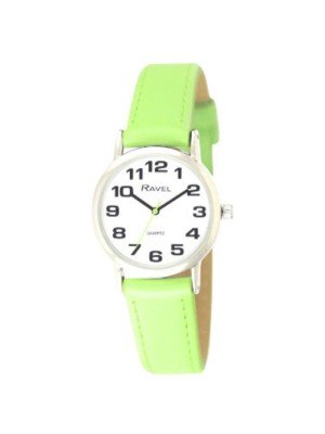 Wholesale Women's Classic Bold Easy Read Strap Watch - Lime Green