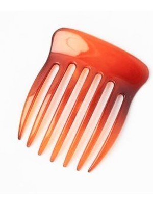 Wide Toothed Plastic Side Comb - Tort (7cm) 