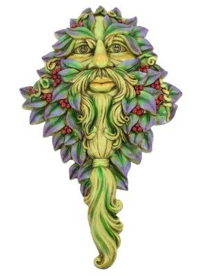 Winters Watch Tree Spirit Green Man Plaque - 33.5cm 