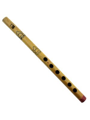 Wooden Printed Flute 23 cm