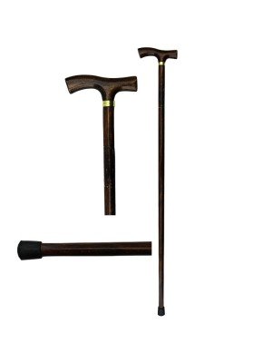 Wooden Walking Stick With Crutch Handle