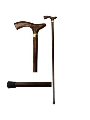 Wooden Walking Stick With Crutch Handle
