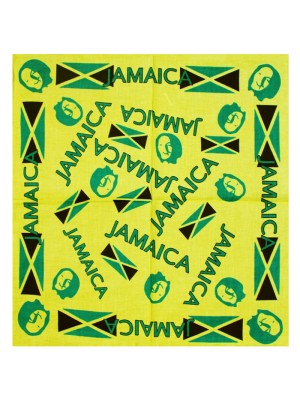 Jamaican Flag Print Bandanas (Multi)
