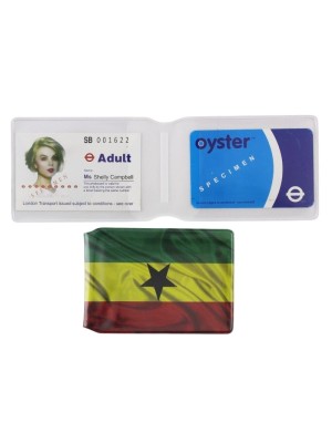 Ghana Flag Design Travel Card Holder 